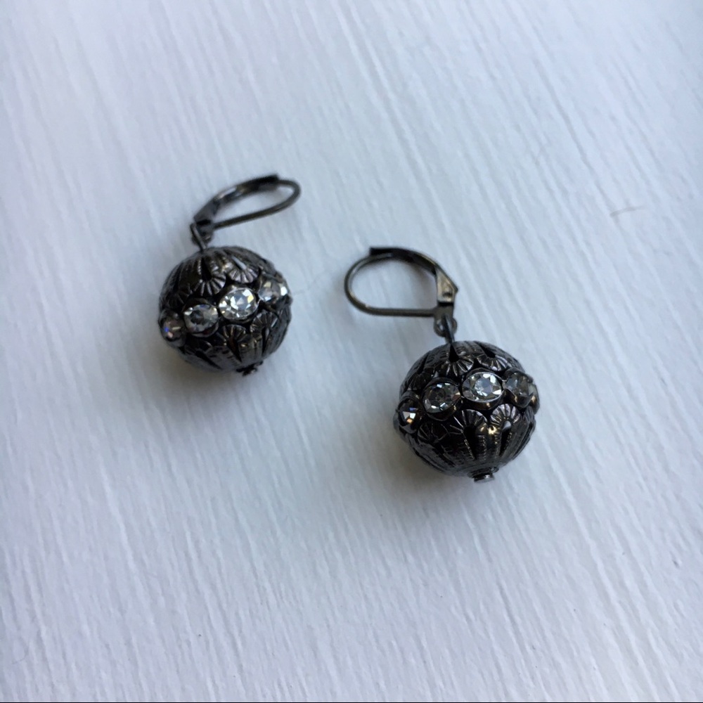 3/$15! Dark metal earrings